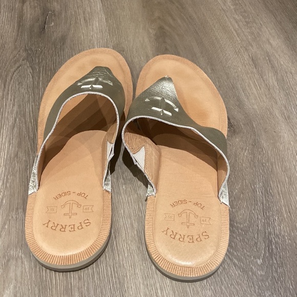 SPERRY Seaport Leather Sandal - Silver - Picture 5 of 7